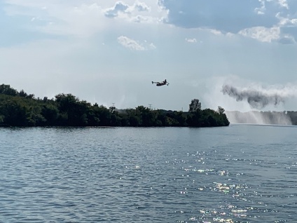20190830 11 Fire planes dumping unused water